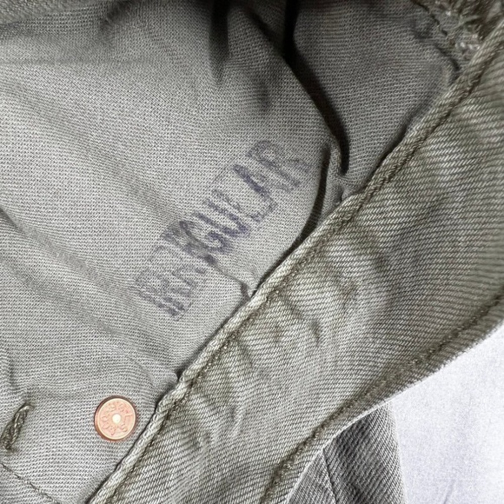 Levis 501 Button Fly Shorts Sage Green 31-32 Waist NWT Grunge Normcore Casual - Picture 8 of 11